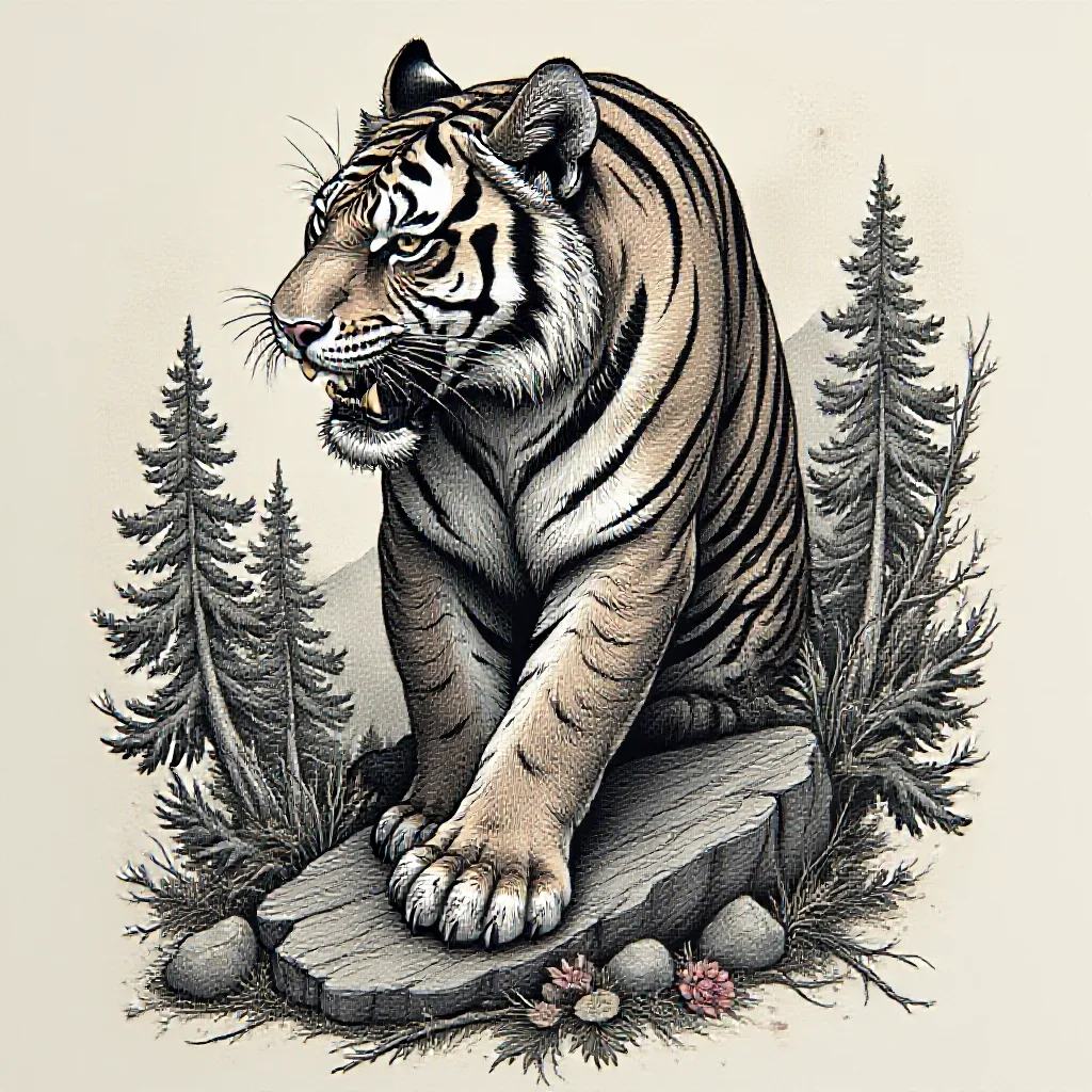 The tiger on the mountain Tat.Run